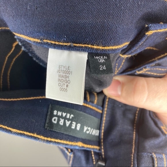 VERONICA BEARD Jeans Dark Wash Indigo Skinny 24 - Picture 3 of 5